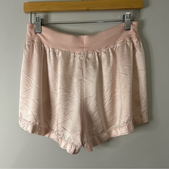 PJ Harlow Mikel Satin Shorts in Blush Pink - Picture 3 of 4